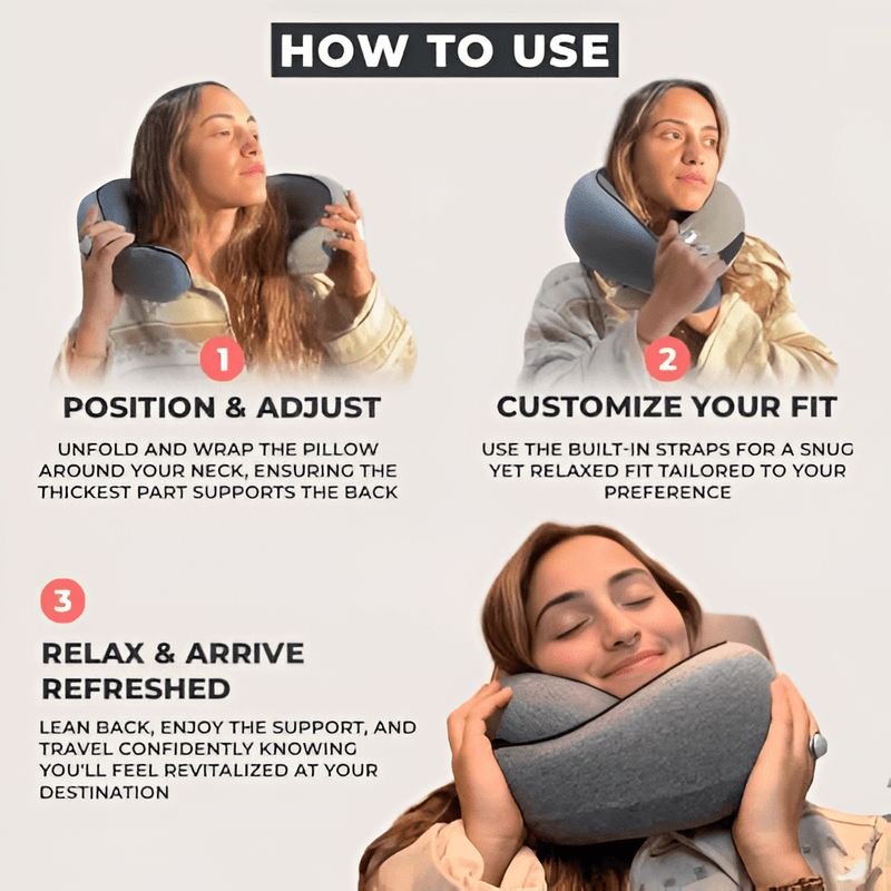NeckNest™ Travel Pillow - UmayFitness