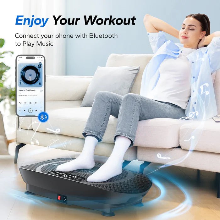Portable vibration plate foldable – beginner friendly fitness equipment